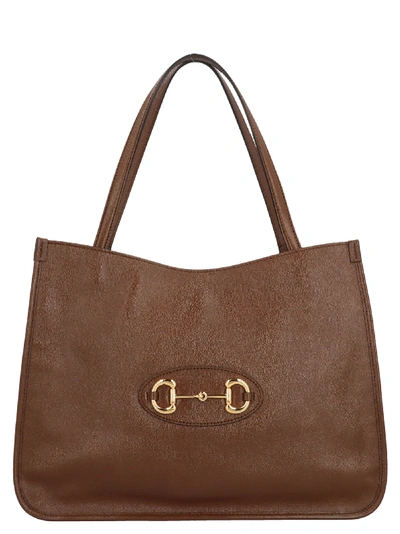 Shop Gucci 1955 Horsebit Bag In Brown