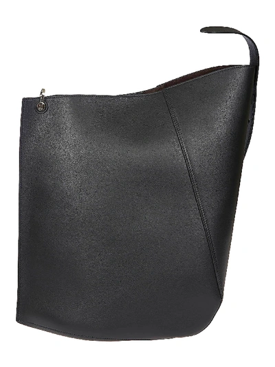 Shop Lanvin Detachable Strap Bucket Bag In Black