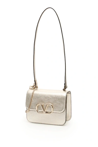 Shop Valentino Small Vsling Bag In Sabbia