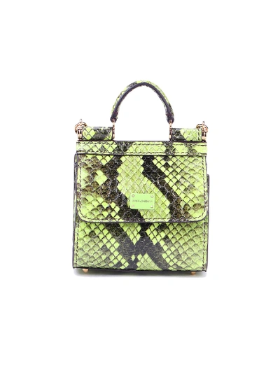 Shop Dolce & Gabbana Micro Bag In Clorofilla