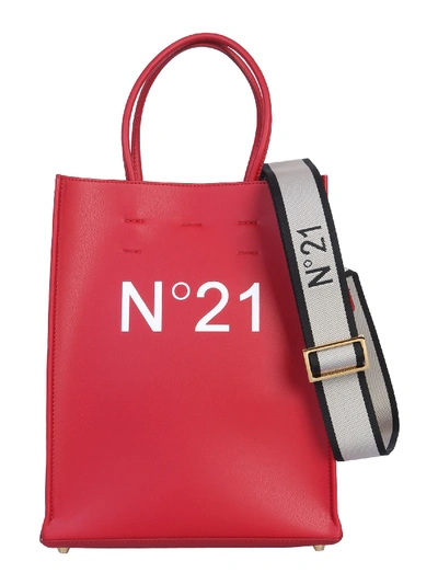Shop N°21 Small Shopping Bag In Rosso