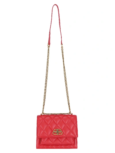 Shop Balenciaga Shoulder Bag In Rosso