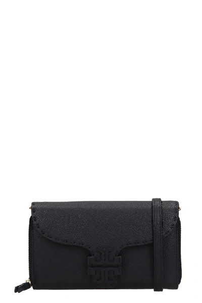 Shop Tory Burch Mcgraw Wallet Clutch In Black Leather