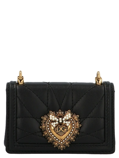 Shop Dolce & Gabbana Devotion Nano Bag In Nero
