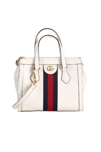 Shop Gucci Ophidia Shopping Bag In M.white