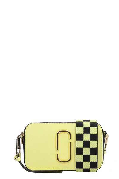 Shop Marc Jacobs Snapshot Shoulder Bag In Yellow Leather In Sun Multi