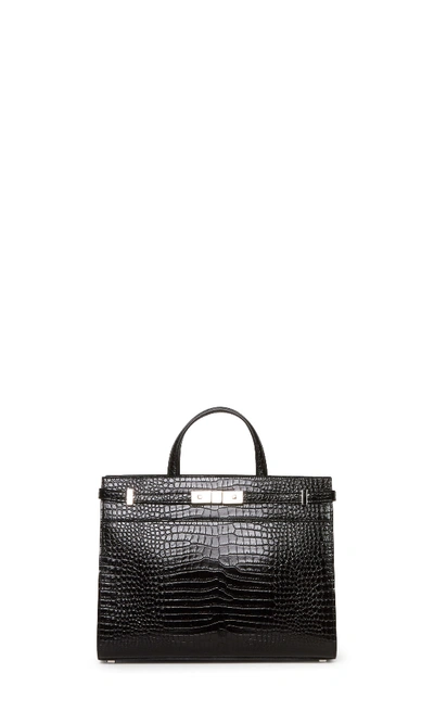 Shop Saint Laurent Manhattan Small Top- Hand Bag In Black