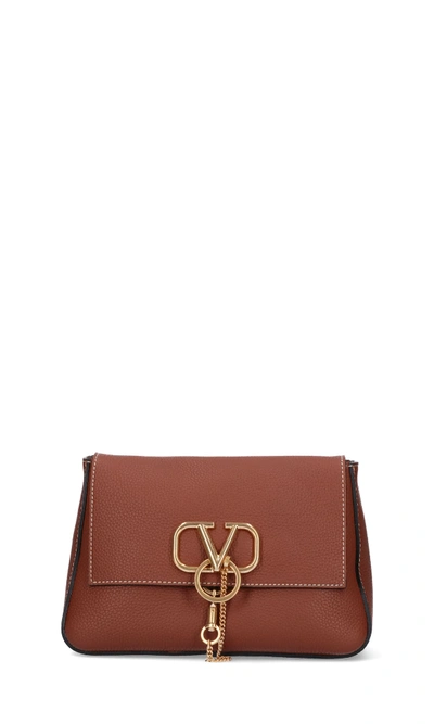 Shop Valentino Crossbody Vsling Bag In Brown