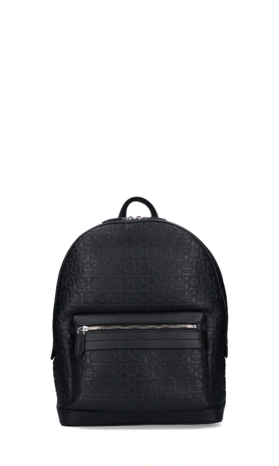 Shop Ferragamo Gancini Backpack In Black