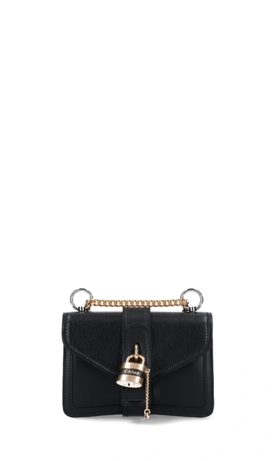 Shop Chloé Aby Mini Shoulder Bag In Black