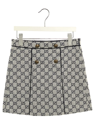 Shop Gucci Skirt In Gardenia