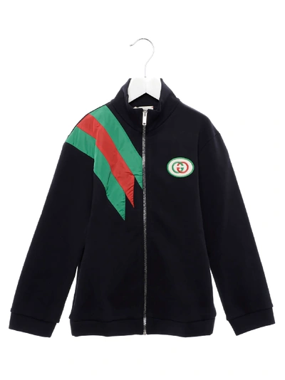 Shop Gucci Sweatshirt In Urban Blue