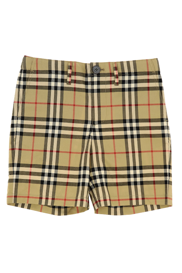 Shorts With Vintage Check Pattern 