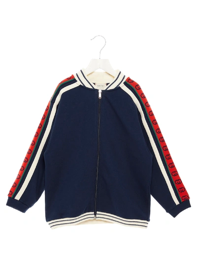 Shop Gucci Sweatshirt In Prussian Blue