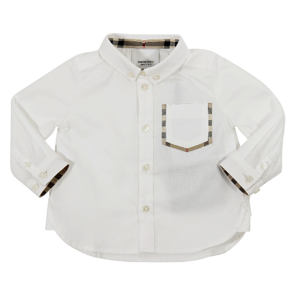 baby boy burberry white shirt