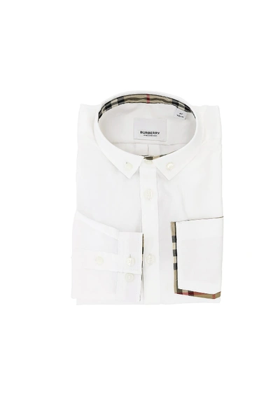 Shop Burberry Harry Shirt In White