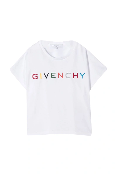 Shop Givenchy Kids Printed T-shirt In Bianca