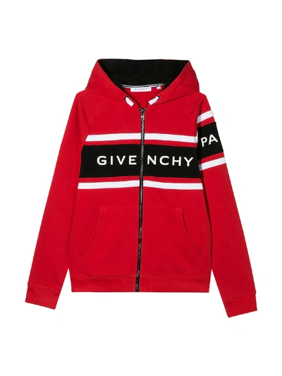 Shop Givenchy Red Sweatshirt In Rosso Vivo