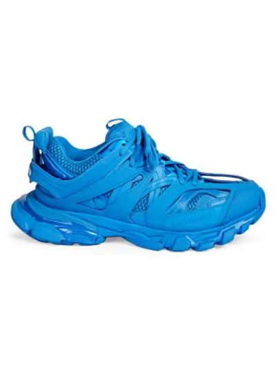 Shop Balenciaga Track Sneakers In Screen Blue