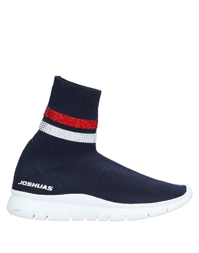 Shop Joshua Sanders Sneakers In Dark Blue