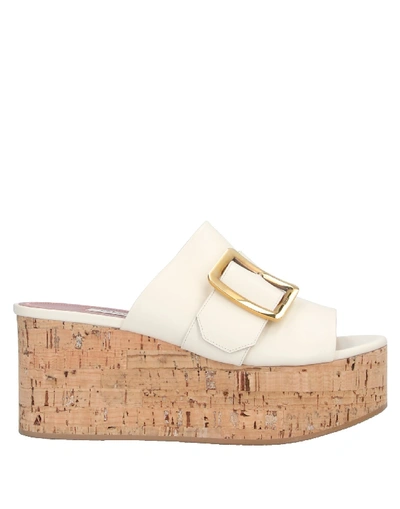 Shop Bally Sandals In Ivory