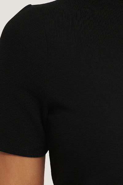 Shop Na-kd Reborn Straight Basic Side Slit Dress - Black
