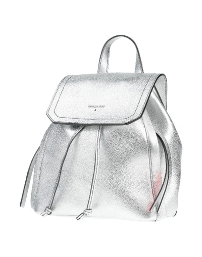 Shop Patrizia Pepe Backpack & Fanny Pack In Silver