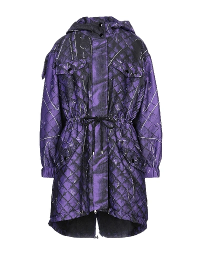 Shop Moschino Jackets In Purple