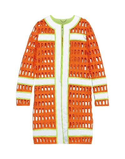 Shop Moschino Coats In Orange