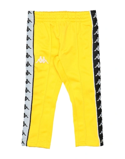 Shop Kappa Pants In Yellow