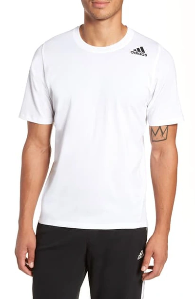 Shop Adidas Originals Technical Crewneck T-shirt In White