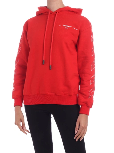 Shop Off-white Puzzle Arrow Sweatshirt In Red