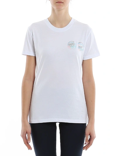 Shop Chiara Ferragni Glitch T-shirt In White