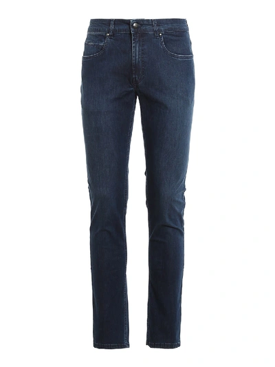 Shop Fay Stretch Jeans In Blue