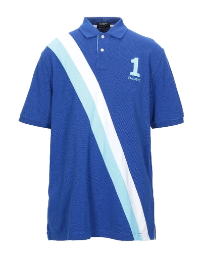 Shop Hackett Polo Shirt In Bright Blue