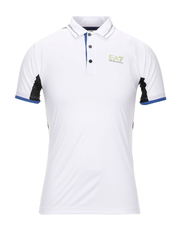 white ea7 polo