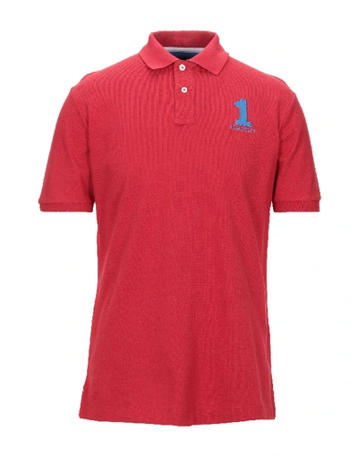 Shop Hackett Man Polo Shirt Red Size S Cotton