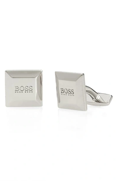 Shop Hugo Boss Nel Cuff Links In Silver