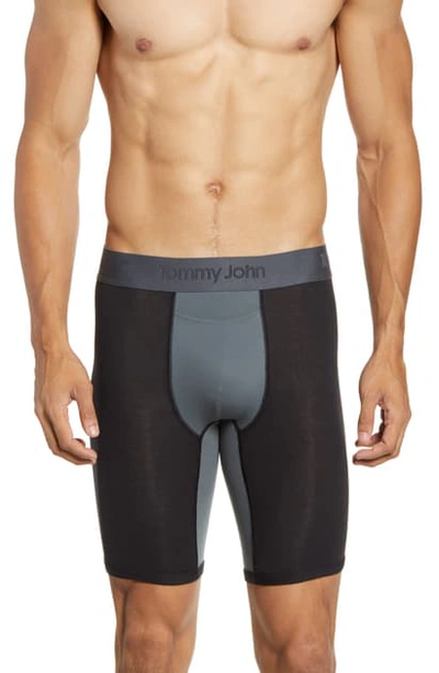 Shop Tommy John Second Skin X Air Boxer Briefs In Black