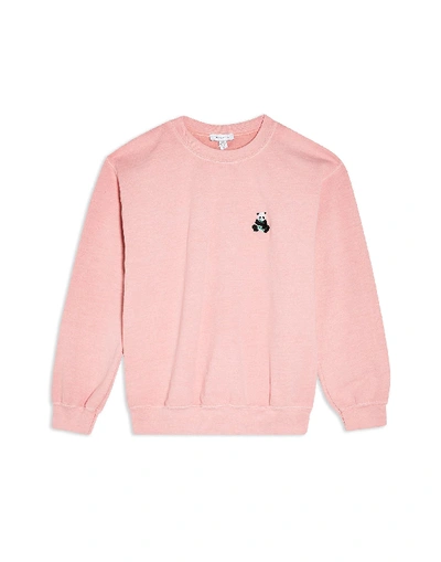Shop Topshop Sweatshirt In Pink