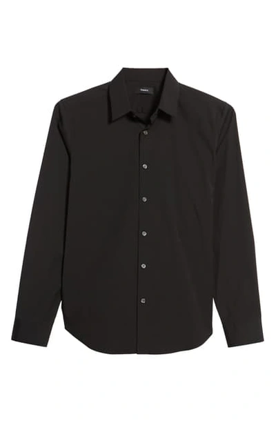 Shop Theory Sylvain Slim Fit Button-up Dress Shirt In Black
