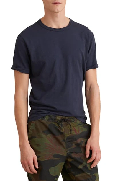 Shop Alex Mill Solid Slub T-shirt In Blue