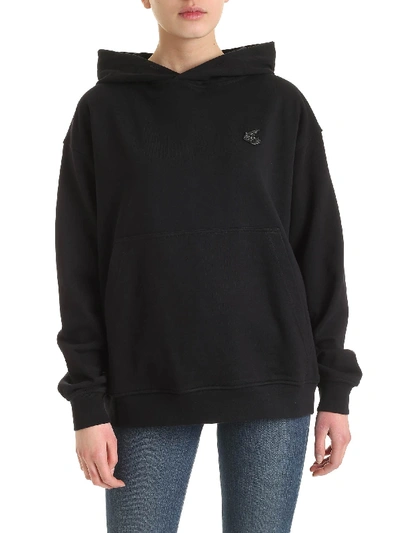 Shop Vivienne Westwood Anglomania Arm And Cutlass Orb Logo Sweatshirt In Bl In Black
