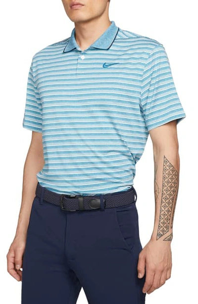 Shop Nike Golf Dri-fit Vapor Golf Polo In Green Abyss/ Pure/ Green Abyss
