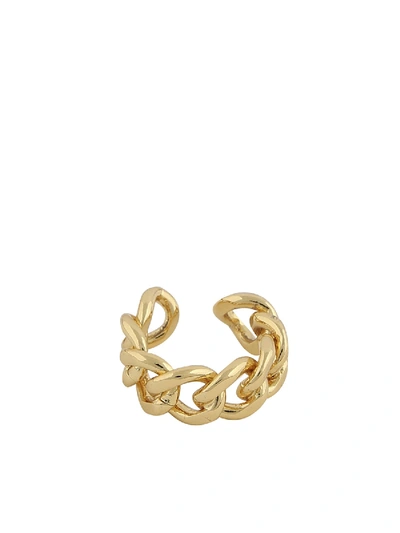 Shop Federica Tosi Ring Chain In Gold Color