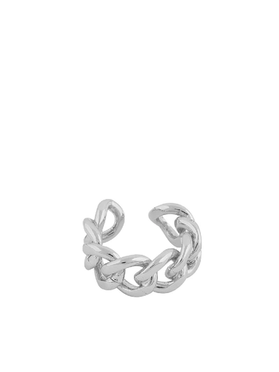 Shop Federica Tosi Ring Chain In Silver Color