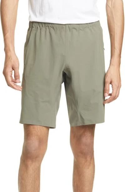 Shop Veilance Secant Comp Water Resistant Stretch Nylon Shorts In Clay