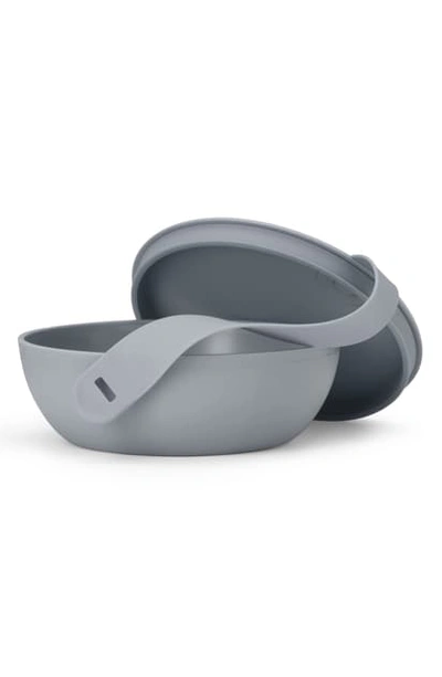 Shop W & P Design Porter Reusable Portable Lidded Bowl In Slate