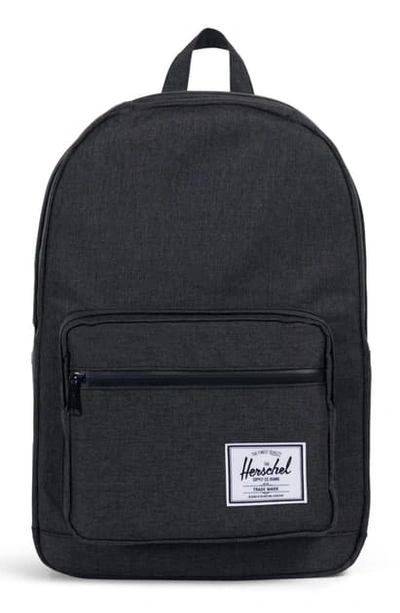 Shop Herschel Supply Co Pop Quiz Backpack In Black Crosshatch/ Black Rubber