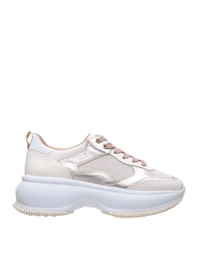 Shop Hogan Maxi I Active Sneakers In White And Beige